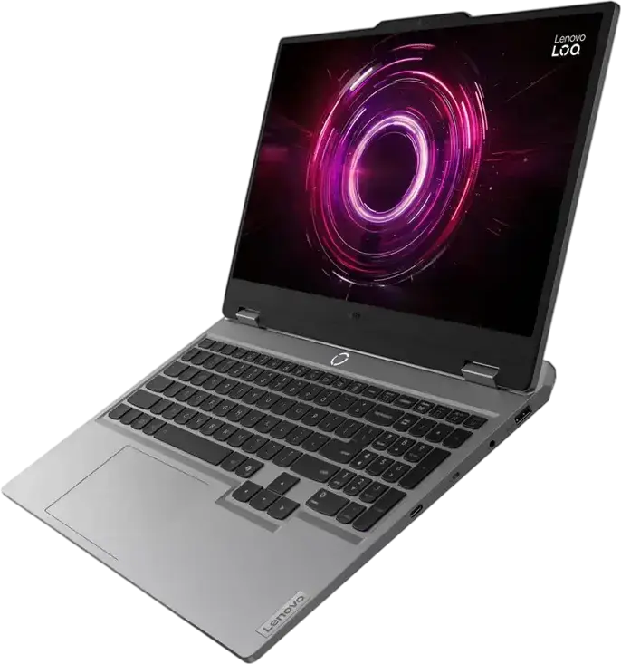 Laptop Gaming Lenovo LOQ 15ARP10E, AMD Ryzen 5, 16GB RAM DDR5, SSD 512GB NVMe, Ecran 15.6" FHD IPS 144Hz, NVIDIA GeForce RTX 3050 6GB, Luna Grey