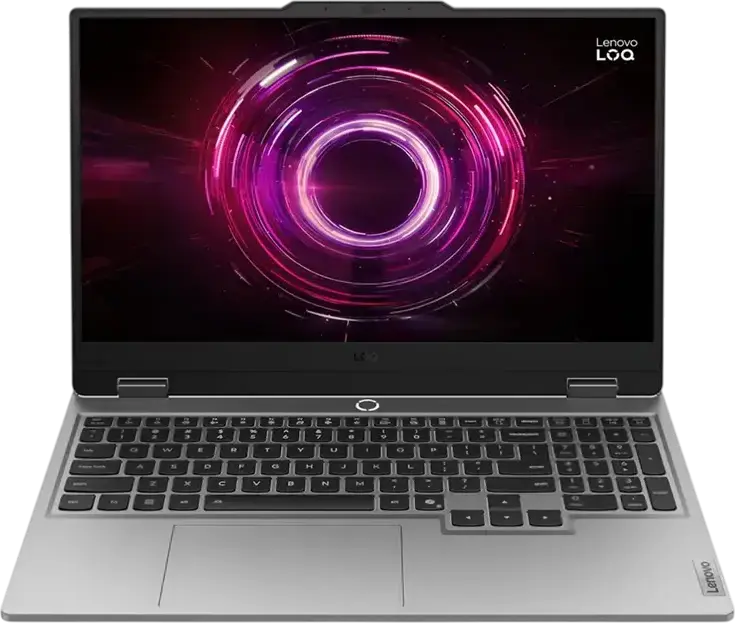 Laptop Gaming Lenovo LOQ 15ARP10E, AMD Ryzen 5, 16GB RAM DDR5, SSD 512GB NVMe, Ecran 15.6" FHD IPS 144Hz, NVIDIA GeForce RTX 3050 6GB, Luna Grey