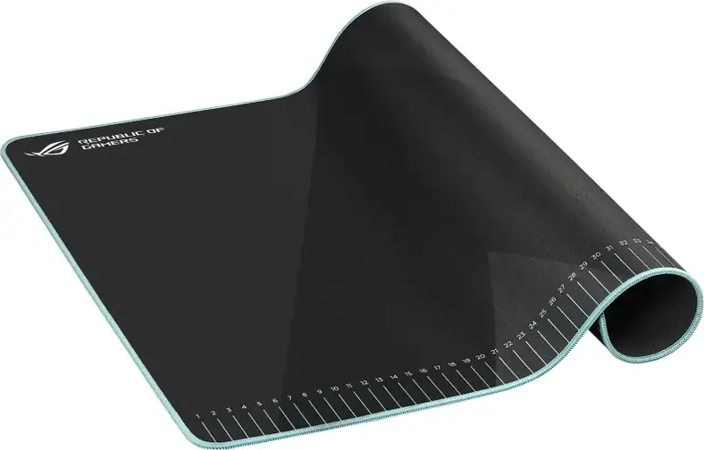 ASUS ROG Hone Ace Aim Lab Edition Gaming Mouse Pad, Hybrid Cloth Surface, Nano-Coating, Non-Slip Rubber Base, 420 x 508 x 3 mm, Black