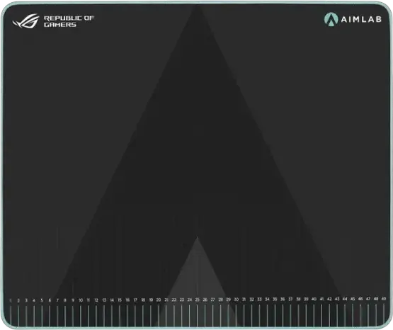 ASUS ROG Hone Ace Aim Lab Edition Gaming Mouse Pad, Hybrid Cloth Surface, Nano-Coating, Non-Slip Rubber Base, 420 x 508 x 3 mm, Black