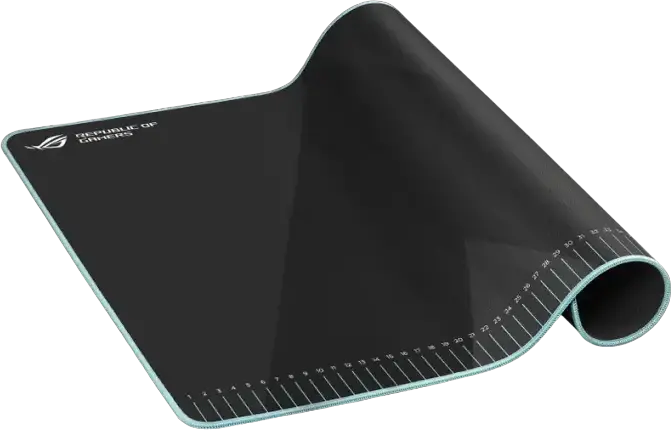 ASUS ROG Hone Ace Aim Lab Edition Gaming Mouse Pad, Hybrid Cloth Surface, Nano-Coating, Non-Slip Rubber Base, 420 x 508 x 3 mm, Black