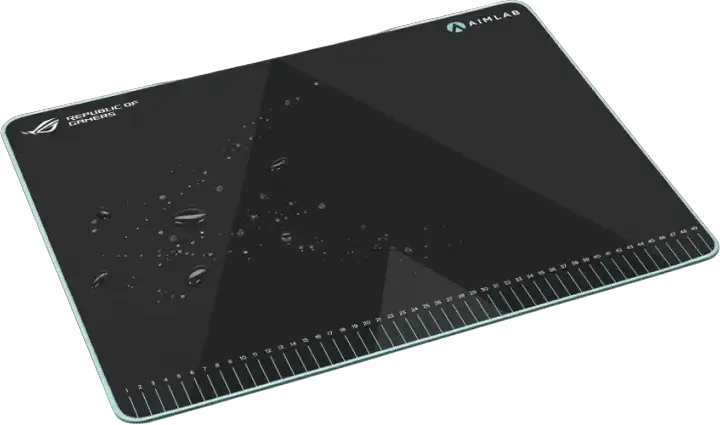 ASUS ROG Hone Ace Aim Lab Edition Gaming Mouse Pad, Hybrid Cloth Surface, Nano-Coating, Non-Slip Rubber Base, 420 x 508 x 3 mm, Black