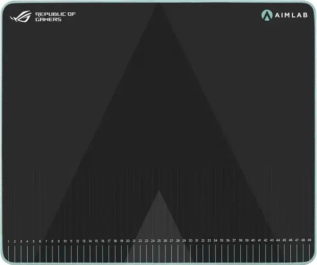 ASUS ROG Hone Ace Aim Lab Edition Gaming Mouse Pad, Hybrid Cloth Surface, Nano-Coating, Non-Slip Rubber Base, 420 x 508 x 3 mm, Black