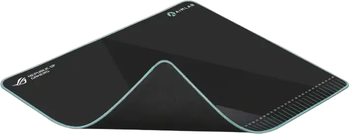 ASUS ROG Hone Ace Aim Lab Edition Gaming Mouse Pad, Hybrid Cloth Surface, Nano-Coating, Non-Slip Rubber Base, 420 x 508 x 3 mm, Black