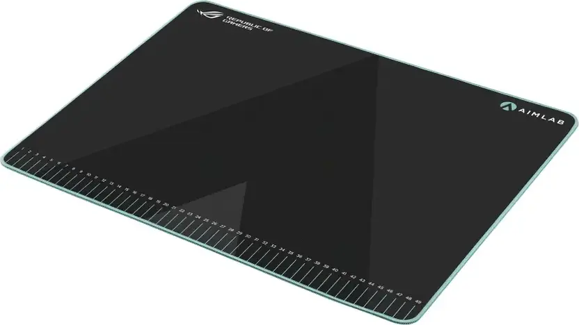 ASUS ROG Hone Ace Aim Lab Edition Gaming Mouse Pad, Hybrid Cloth Surface, Nano-Coating, Non-Slip Rubber Base, 420 x 508 x 3 mm, Black