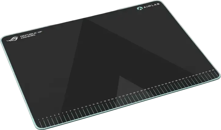 ASUS ROG Hone Ace Aim Lab Edition Gaming Mouse Pad, Hybrid Cloth Surface, Nano-Coating, Non-Slip Rubber Base, 420 x 508 x 3 mm, Black
