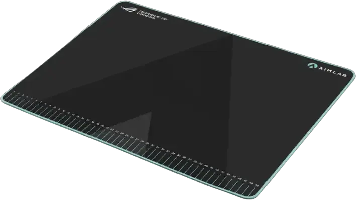 ASUS ROG Hone Ace Aim Lab Edition Gaming Mouse Pad, Hybrid Cloth Surface, Nano-Coating, Non-Slip Rubber Base, 420 x 508 x 3 mm, Black
