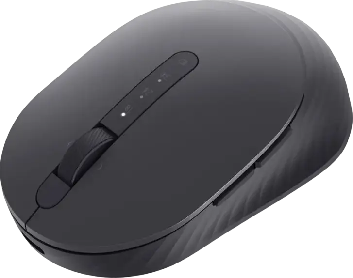 Dell MS7421W Premier Rechargeable Wireless Mouse, Graphite Black, Bluetooth 5.0 & 2.4 GHz RF, Multi-Device Switching (3 Devices), 4000 DPI, Compact Design