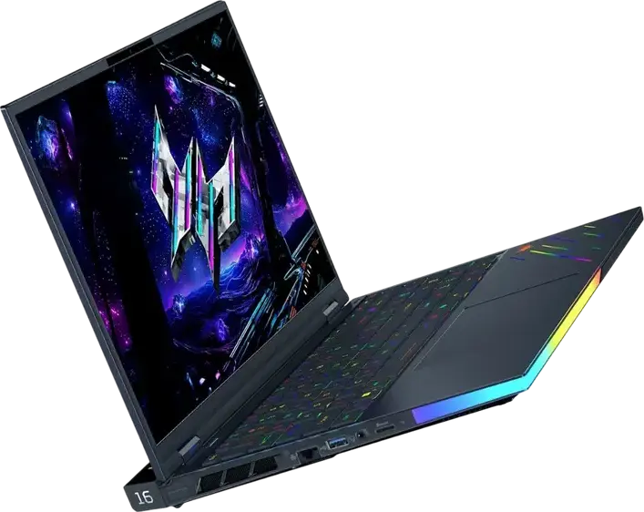 Laptop Gaming Acer Predator Helios 16 AI PH16-73, Intel Core Ultra 9 275HX, NVIDIA GeForce RTX 5090 24GB, 32GB DDR5, SSD 1TB, Ecran 16" OLED WQXGA 240Hz, Carcasă Aluminiu, Abyssal Black