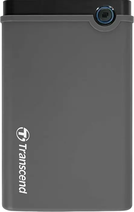 Transcend StoreJet 25CK3 2.5" SATA III SSD HDD Enclosure Kit, USB 3.1 Gen 1 5Gbps, Shock-Absorbing Rubber Case, Grey