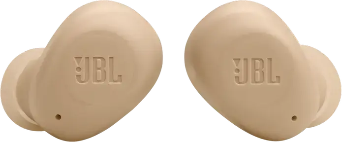 JBL Wave Buds True Wireless Earbuds - Beige, with 8mm Drivers, Deep Bass Sound, 32h Battery Life, IP54 Water and Dust Resistant, JBL Headphones App Support