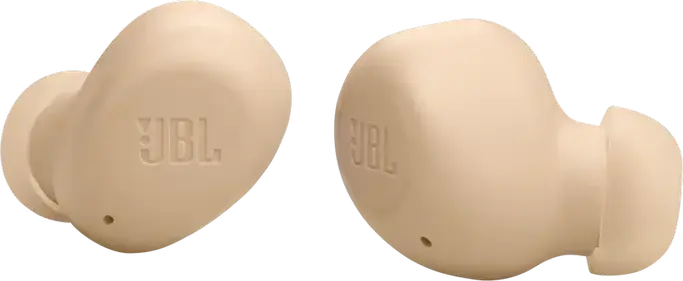 JBL Wave Buds True Wireless Earbuds - Beige, with 8mm Drivers, Deep Bass Sound, 32h Battery Life, IP54 Water and Dust Resistant, JBL Headphones App Support
