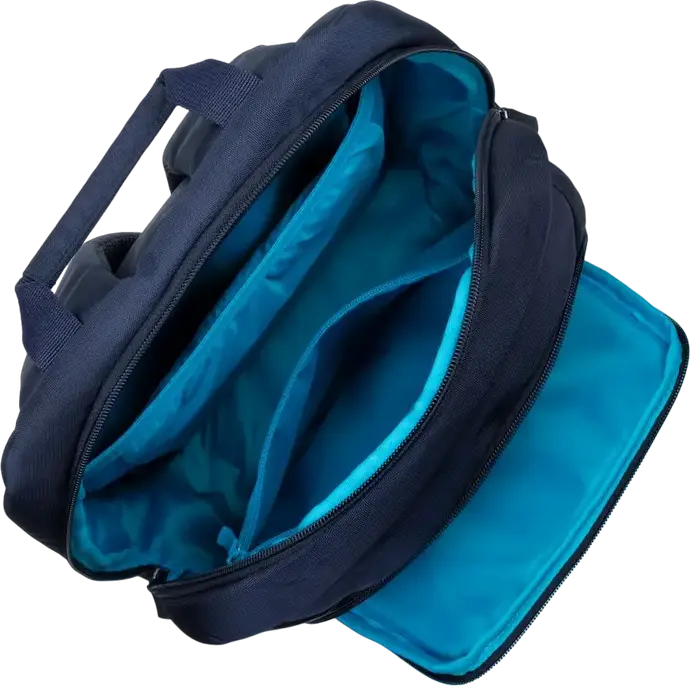 Rucsac Laptop RivaCase Alpendorf 7561 pentru laptopuri de 15.6-16 inch, Poliester RPET Eco-Friendly din materiale reciclate, Rezistent la apă, Albastru-închis