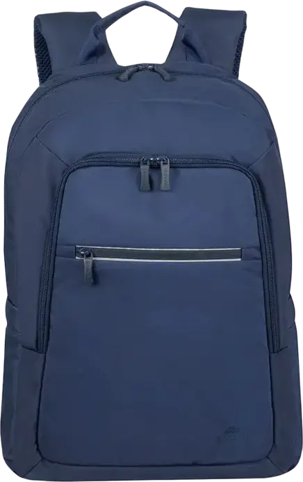 Rucsac Laptop RivaCase Alpendorf 7561 pentru laptopuri de 15.6-16 inch, Poliester RPET Eco-Friendly din materiale reciclate, Rezistent la apă, Albastru-închis