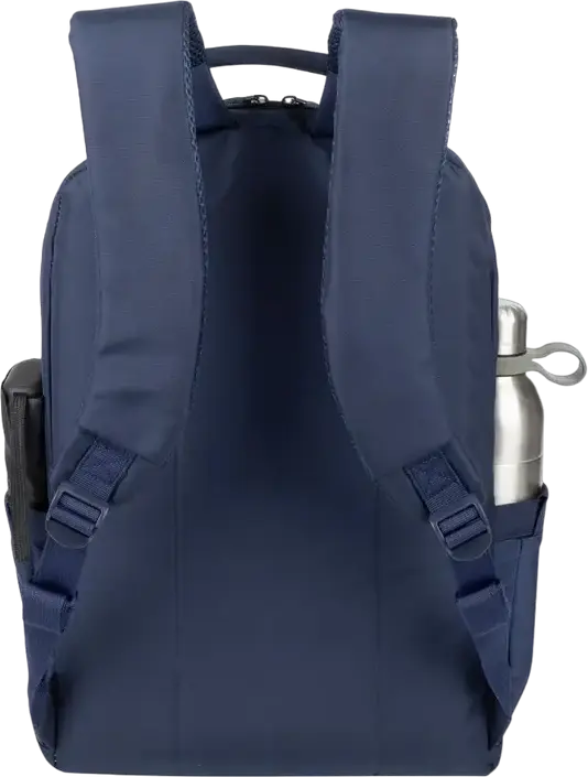 Rucsac Laptop RivaCase Alpendorf 7561 pentru laptopuri de 15.6-16 inch, Poliester RPET Eco-Friendly din materiale reciclate, Rezistent la apă, Albastru-închis