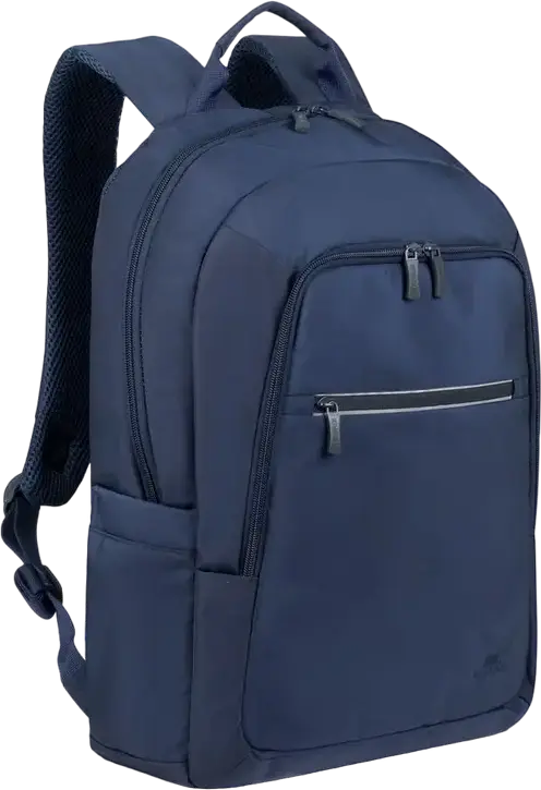 Rucsac Laptop RivaCase Alpendorf 7561 pentru laptopuri de 15.6-16 inch, Poliester RPET Eco-Friendly din materiale reciclate, Rezistent la apă, Albastru-închis