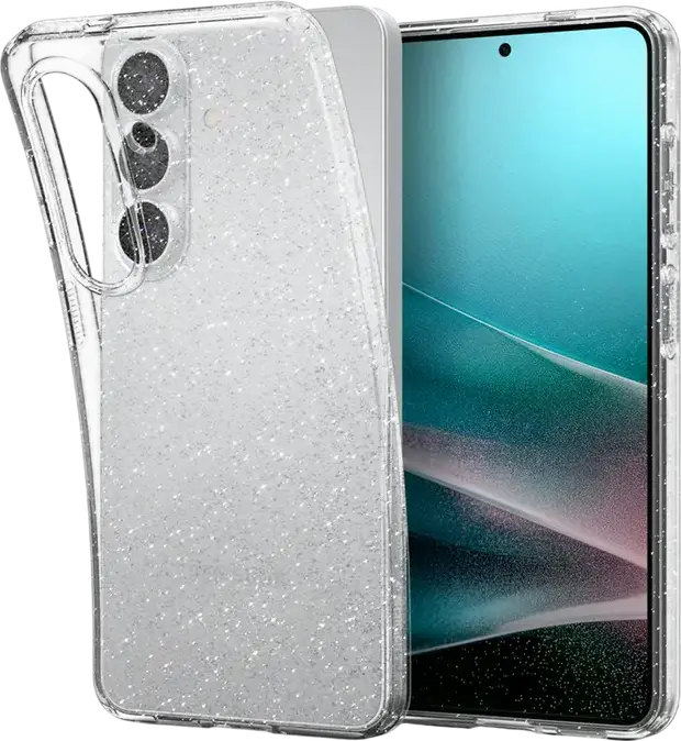 Spigen Liquid Crystal Glitter Case for Samsung Galaxy S26 Plus (S26+), Slim Transparent TPU Protective Cover with Raised Edges and Precise Cutouts