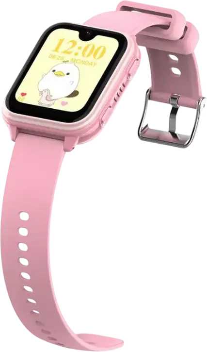 Wonlex KT33 4G Smartwatch for Kids, Pink, 1.78" AMOLED Display, 1GB RAM 8GB ROM, GPS LBS WiFi, IP67 Waterproof, Heart Rate & Blood Pressure Monitor, Video Calls, SOS
