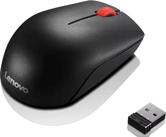 Mouse Wireless Lenovo Essential Compact, Negru