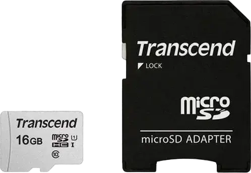 Card de Memorie Transcend microSDHC 300S, 16GB (TS16GUSD300S-A)