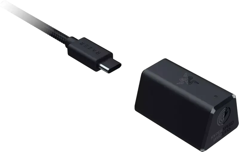Casca Gaming Wireless/Wired Razer BlackShark V2 HyperSpeed - Negru, Drivere TriForce Titanium 50mm, Microfon HyperClear Super Wideband, Baterie 70h, Audio THX Spatial, Windows 10, USB-C, Bluetooth 5.2