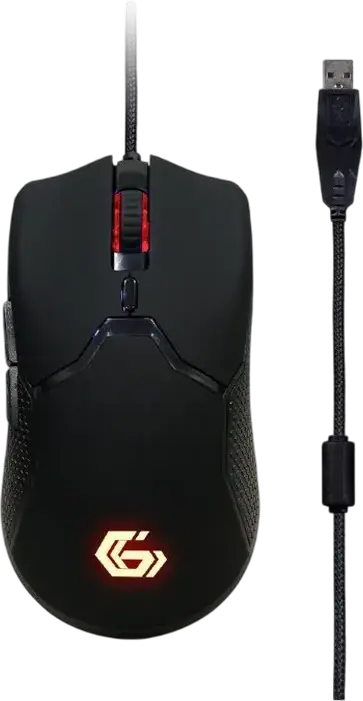 Gembird GGS-UMGL4-01 Phantom 4-in-1 Gaming Kit - Black Membrane Keyboard with Rainbow LED Backlit and Wrist Rest, 1600 DPI Optical Mouse, Stereo Headset and Mouse Pad, USB Connectivity