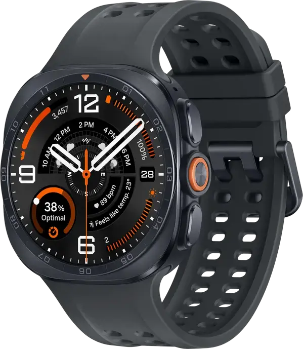 Samsung Galaxy Watch Ultra 2 Smartwatch, Black, 47mm Titanium Case, 1.52" Super AMOLED, Snapdragon Wear Elite, 64GB, 800mAh, 10 ATM, IP69K, Wear OS 7, LTE