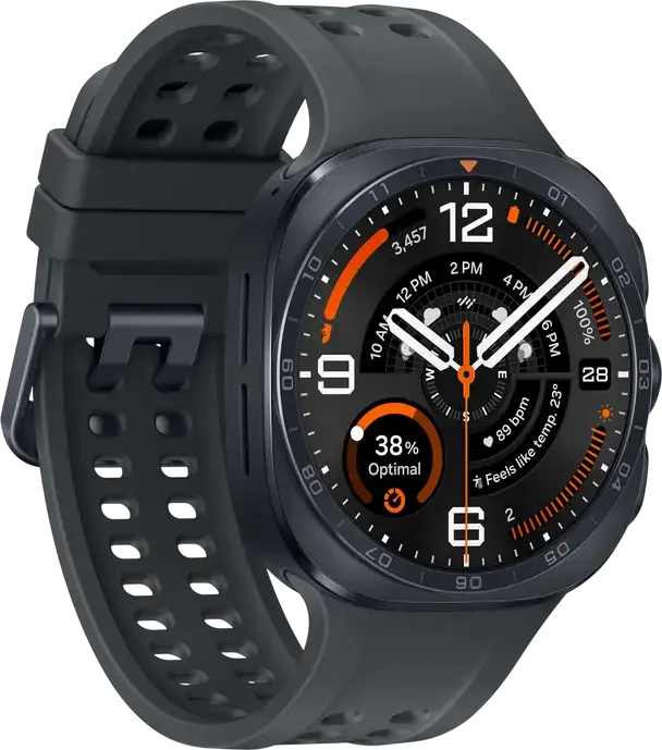 Samsung Galaxy Watch Ultra 2 Smartwatch, Black, 47mm Titanium Case, 1.52" Super AMOLED, Snapdragon Wear Elite, 64GB, 800mAh, 10 ATM, IP69K, Wear OS 7, LTE
