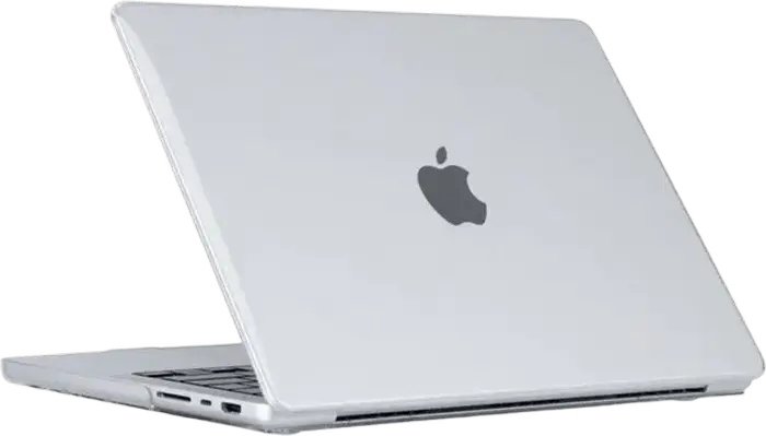 Tech Protect Smartshell Hard-Shell Case for MacBook Pro 14-inch (2021-2023), Crystal Clear Polycarbonate Impact Resistant Protective Cover, 14.2"