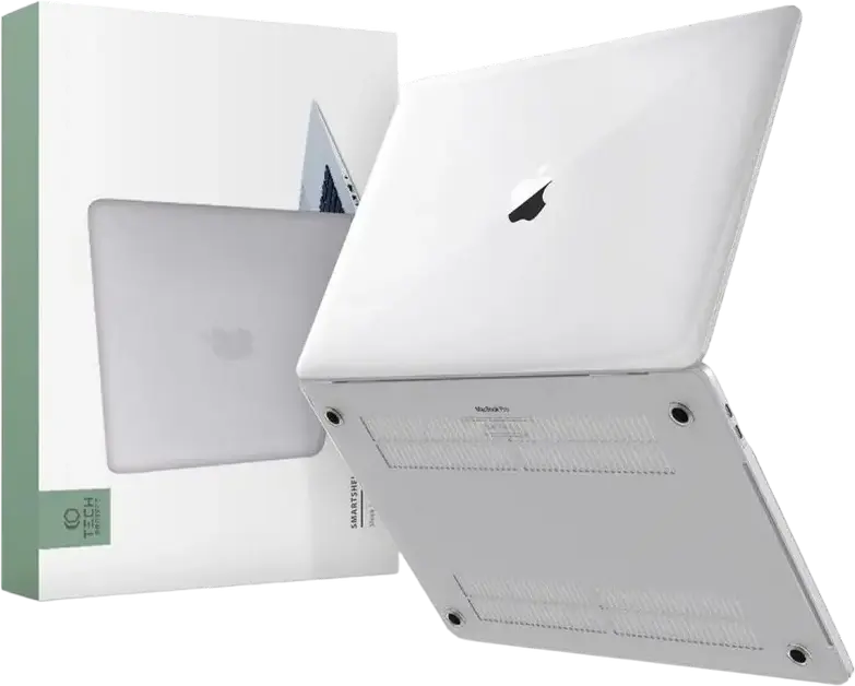 Tech Protect Smartshell Hard-Shell Case for MacBook Pro 14-inch (2021-2023), Crystal Clear Polycarbonate Impact Resistant Protective Cover, 14.2"