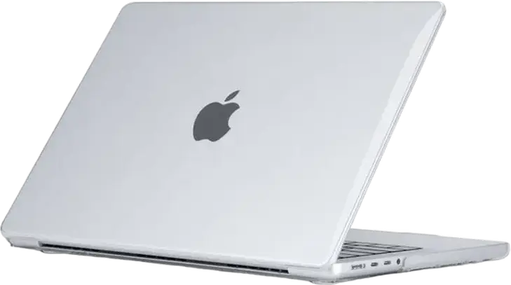 Tech Protect Smartshell Hard-Shell Case for MacBook Pro 14-inch (2021-2023), Crystal Clear Polycarbonate Impact Resistant Protective Cover, 14.2"