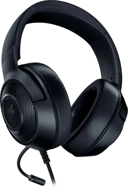 Razer Kraken X Lite Gaming Headset RZ04-02950100-R381, 40mm Neodymium Drivers, 7.1 Virtual Surround Sound, Cardioid Mic, 3.5mm Jack, PC, Mac, PlayStation, Xbox One, Nintendo Switch, Smartphones, Black