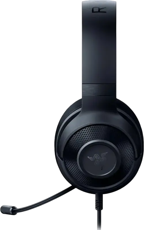 Razer Kraken X Lite Gaming Headset RZ04-02950100-R381, 40mm Neodymium Drivers, 7.1 Virtual Surround Sound, Cardioid Mic, 3.5mm Jack, PC, Mac, PlayStation, Xbox One, Nintendo Switch, Smartphones, Black