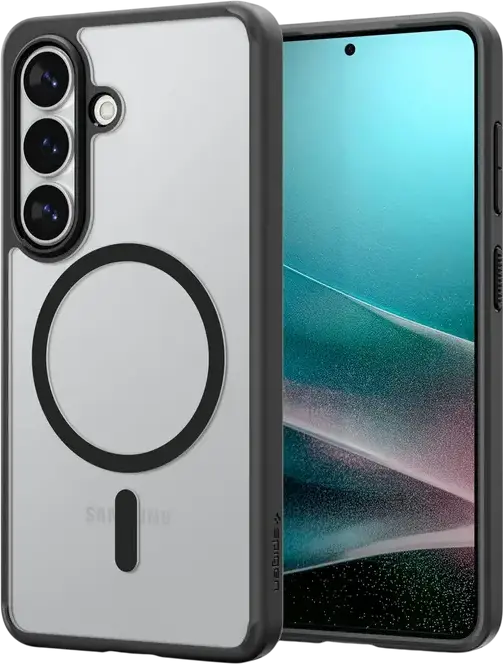 Husa Spigen Ultra Hybrid MAG pentru Samsung Galaxy S26 Plus, Compatibilitate MagFit Magnetica, Protectie la Caderi MIL-STD, Constructie Hibrida PC si TPU