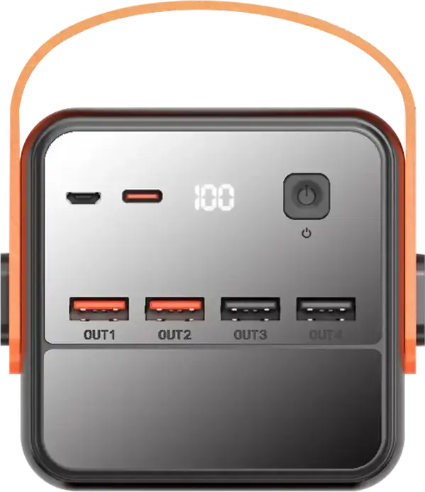 Proove Powerbox 60000mAh Power Bank, 65W Max Output, Laptop Charging Support, Digital LCD Display, LED Flashlight, 6 Connectors, Black