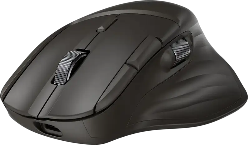 HP 785M Ultra-Fast-Scroll Wireless Mouse, B8YX4AA, Bluetooth & 2.4GHz RF, 6000 dpi Optical Sensor, Dual Metal Magnetic Scroll Wheels, 6 Programmable Buttons, USB-C Rechargeable, Black