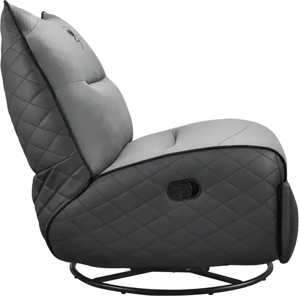 Sofa Gaming Cougar Overlord Neo CGR-OLN-GRB, Piele PVC și Material Textil Gri, Bază Trimotion, Înclinare 160 Grade, Suport Ergonomic, Max 150kg