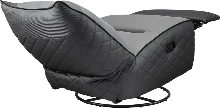 Sofa Gaming Cougar Overlord Neo CGR-OLN-GRB, Piele PVC și Material Textil Gri, Bază Trimotion, Înclinare 160 Grade, Suport Ergonomic, Max 150kg