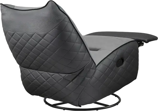 Sofa Gaming Cougar Overlord Neo CGR-OLN-GRB, Piele PVC și Material Textil Gri, Bază Trimotion, Înclinare 160 Grade, Suport Ergonomic, Max 150kg