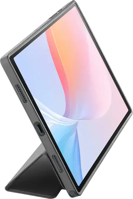 Husa Cellularline Stand Case FOLIOGTABA987K pentru Samsung Galaxy Tab A9 / A11 8.7 inch, Cover Folio cu Suport Integrat, Poliuretan, Policarbonat & Piele Artificiala, Negru