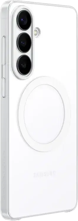 Samsung Galaxy S26 Plus Clear Magnet Case EF-CS947CTEGWW Transparent TPU PC Slim Cover with Built-in Magnets for Wireless Charging Anti-Yellowing