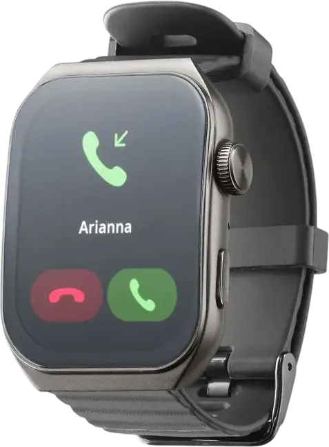Смарт-часы Cellularline Ion Pro Ultra, AMOLED экран 1.96", Bluetooth звонки, GPS, пульсометр, SpO2, давление, защита IP68, металлический корпус, Цвет: Черный