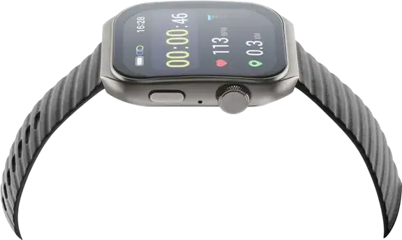 Смарт-часы Cellularline Ion Pro Ultra, AMOLED экран 1.96", Bluetooth звонки, GPS, пульсометр, SpO2, давление, защита IP68, металлический корпус, Цвет: Черный