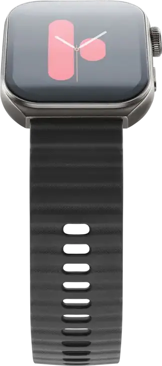 Смарт-часы Cellularline Ion Pro Ultra, AMOLED экран 1.96", Bluetooth звонки, GPS, пульсометр, SpO2, давление, защита IP68, металлический корпус, Цвет: Черный
