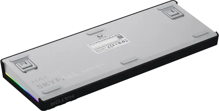 Tastatura Mecanica HATOR Skyfall 65 MAG ULTIMA 8K Wireless, Format 65%, Switchuri Magnetice HATOR Aurum Ice Lineare, Rapid Trigger, Tri-mode (USB-C, Bluetooth 5.3, 2.4 GHz), RGB, PBT