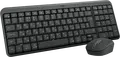 Logitech MK250 Wireless Keyboard and Mouse Combo, Bluetooth, Membrane Keyboard with English/Ukrainian Layout, Numeric Keypad & Multimedia Keys, 1000 dpi Optical Ambidextrous Mouse, Black