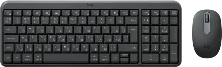 Set Tastatură + Mouse Logitech MK250, Fără fir, Negru