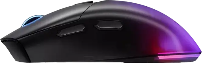 Lenovo Legion M410 Wireless RGB Gaming Mouse, Dual Mode 2.4GHz/Wired, PixArt PAW3335 Optical Sensor, Up to 16,000 DPI, 1000Hz Polling Rate, 6 Buttons, Color: Black