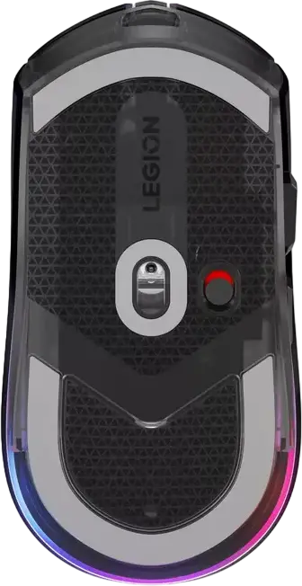 Lenovo Legion M410 Wireless RGB Gaming Mouse, Dual Mode 2.4GHz/Wired, PixArt PAW3335 Optical Sensor, Up to 16,000 DPI, 1000Hz Polling Rate, 6 Buttons, Color: Black
