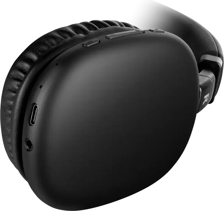 Căști Wireless Stereo SVEN AP-B325MV, Negru, Bluetooth 5.3, Anulare Activă a Zgomotului (ANC), Driver 40mm, Rezistență la Apă IPX4, Pliabile, Baterie 33h